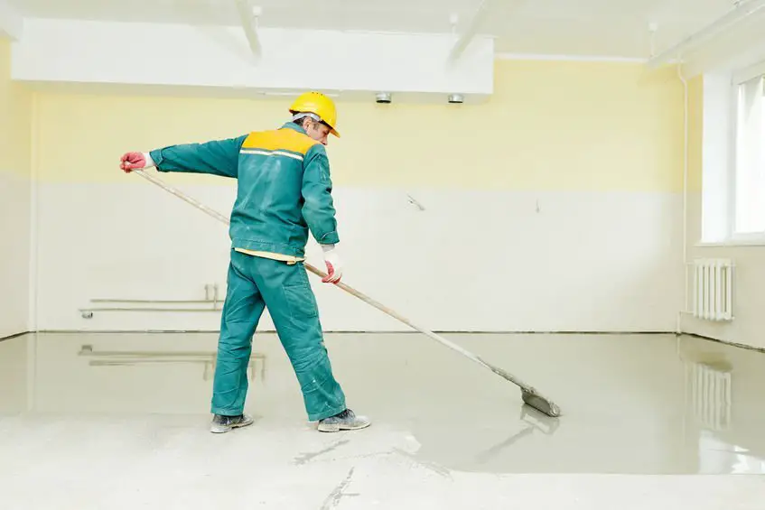 sealing a concrete floor with pva